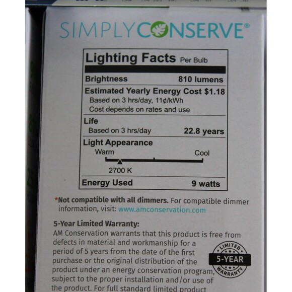 ENERGY & WATER EFFICIENCY KIT 2 SHOWER HEADS LED Light Bulbs 60W Kitchen - Picture 5 of 5